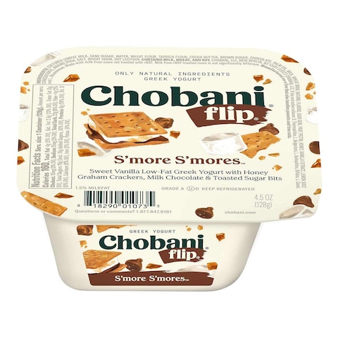 Chobani Flip Low-Fat Greek Yogurt S&#39;more S&#39;mores 128g
