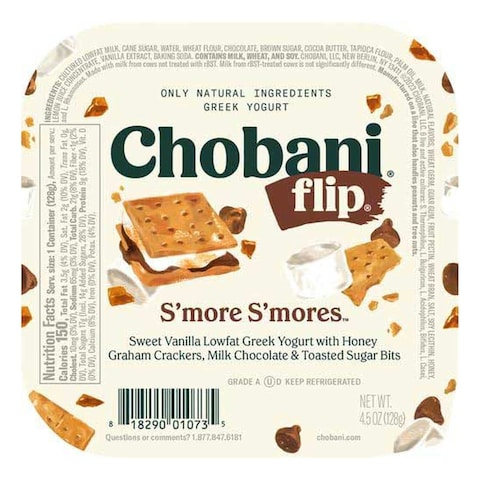 Chobani Flip Low-Fat Greek Yogurt S&#39;more S&#39;mores 128g