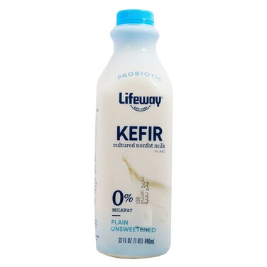 Lifeway Cultured Non Fat Kefir Plain Unsweetened 946ml