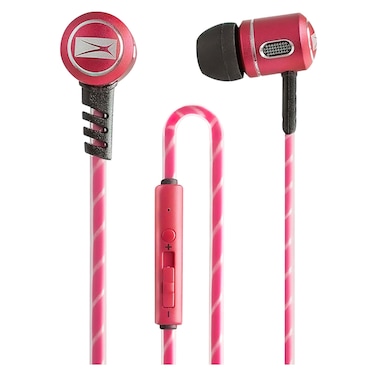 Altec Lansing Metal Wired In-Ear Earphones with Mic Red