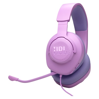 JBL Quantum 100 M2 Wired Over-Ear Gaming Headset with Flip-up Mic Purple