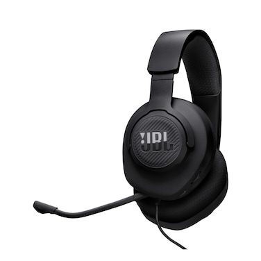 JBL Quantum 100 M2 Wired Over-Ear Gaming Headset with Flip-up Mic Black