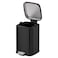 Eko Stella Square Shaped Step Bin Black 6L
