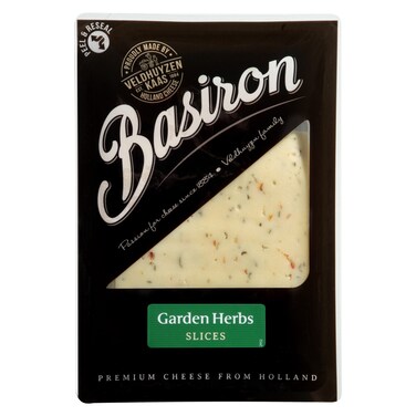 Basiron Garden Herbs Cheese Slices 150g