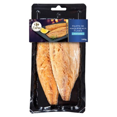 Carrefour Extra Smoked Mackerel Fillet 160g