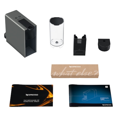 Nespresso&nbsp;Essenza Mini coffee machine by&nbsp;Nespresso, Grey - UAE Version