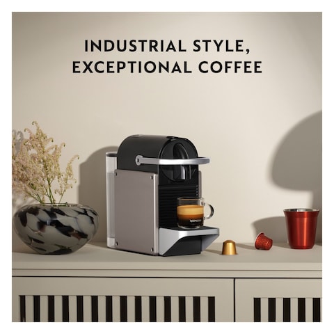 Nespresso&nbsp;Pixie C coffee machine by&nbsp;Nespresso, Titan&nbsp;- UAE Version
