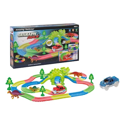 Gramarye Track 3 LED Lights Dinosaur Track Set 261 PCS