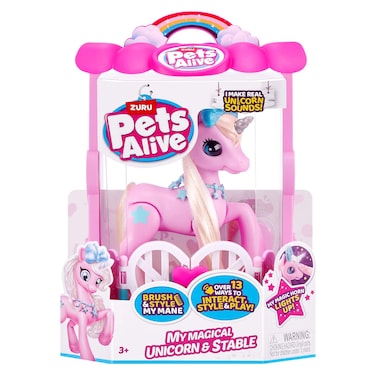 Zuru Pets Alive Robotic Series 2 My Magical Unicorn and Stable