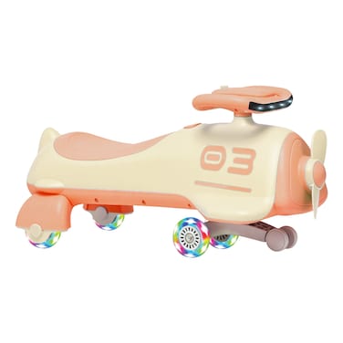 Ziggy LED Light Swing Car with Propeller Orange