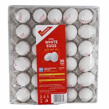 LP Medium White Eggs, Pack of 30