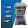 Daewoo dishwasher with 15 place setting, 6 washing Programs, premium Stainless,steel design, button controls with digital display, 3 Arm spray and turbo dry, DDW,1513DZFD, 1 Year warranty