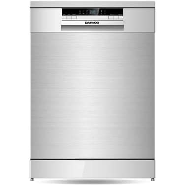 Daewoo dishwasher with 15 place setting, 6 washing Programs, premium Stainless,steel design, button controls with digital display, 3 Arm spray and turbo dry, DDW,1513DZFD, 1 Year warranty