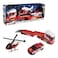 HTi Teamsterz Light and Sound Fire Truck Helicopter Emergency Transporter Small