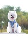 Puppy Dresses for Small Dogs, Female Summer Dog Clothes, Yorkie Dresses, Bowknot Princess Denim Dress for Dogs, Dog Tutus Skirts, Doggie Pet Outfit, Cat Clothing (White, XL)