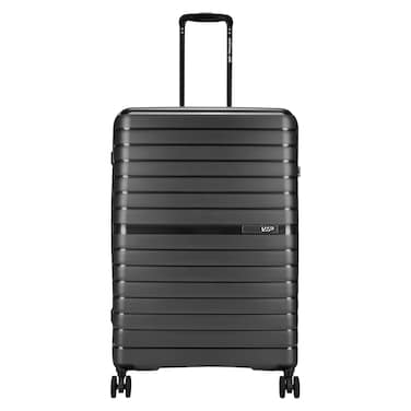 VIP Aer Plus 8 Wheel Luggage Hard Trolley Black 77cm