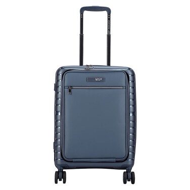 VIP Aer Plus 8 Wheel Luggage Hard Trolley Blue 56cm