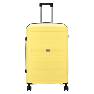 VIP Trekk 8 Wheel Luggage Hard Trolley Light Yellow 75cm