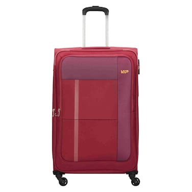 VIP Toronto Plus 4 Wheel Luggage Soft Trolley Red 79cm
