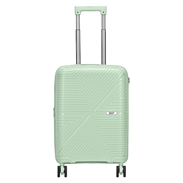 VIP Retreat 8 Wheel Luggage Hard Trolley Light Green 55cm