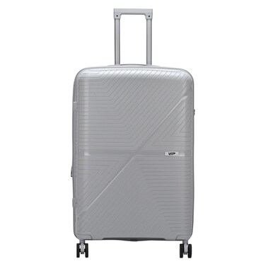 VIP Retreat 8 Wheel Luggage Hard Trolley Light Grey 75cm