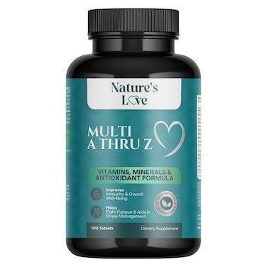 Nature's Love Multi A Thru Z Dietary Supplement 100 Tablets