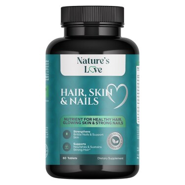 Nature's Love Hair Skin and Nails Dietary Supplement 60 Tablets