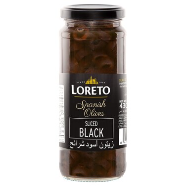 لوريتو زيتون أسود إسباني مقطع، 430 غرام