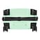 Carlton Alton 8 Wheel Luggage Hard Trolley Light Green 55cm