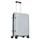 Carlton Alton 8 Wheel Luggage Hard Trolley Light Grey 65cm