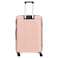 Carlton Alton 8 Wheel Hard Luggage Trolley, Light Pink, 55cm