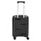 Carlton Alton 8 Wheel Luggage Hard Trolley Black 55cm