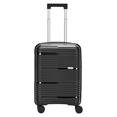 Carlton Alton 8 Wheel Luggage Hard Trolley Black 55cm