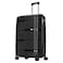 Carlton Alton 8 Wheel Luggage Hard Trolley Black 75cm