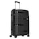 Carlton Alton 8 Wheel Luggage Hard Trolley Black 75cm
