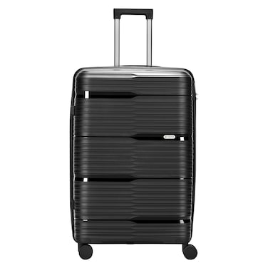 Carlton Alton 8 Wheel Luggage Hard Trolley Black 75cm