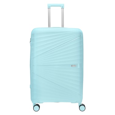 Carlton Hertford Luggage Hard Trolley Light Blue 75cm