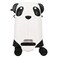 Cosmo Ride-on Kids Luggage Panda Trolley Black 50cm