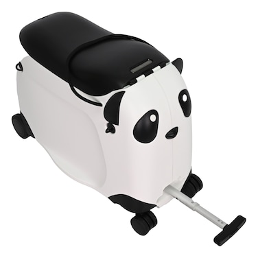 Cosmo Ride-on Kids Luggage Panda Trolley Black 50cm