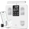 arboleaf Scale for Body Weight, Bluetooth Smart Digital Weighing Scales with 8 Electrode, High Precision 26 Body Composition Analyzer for BMI Muscle Mass