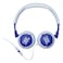 JBL Junior 320 Wired On-Ear Headphones with Mic for Kids Blue 3 Years and above