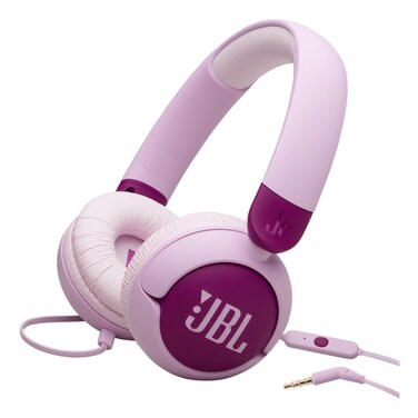 JBL Junior 320 Wired On-Ear Headphones with Mic for Kids Purple 3 Years and above