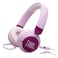 JBL Junior 320 Wired On-Ear Headphones with Mic for Kids Purple 3 Years and above