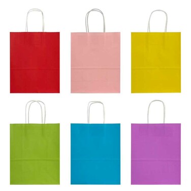 Kraft Bags, 22x11x27cm 12 PCS