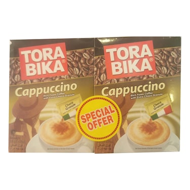 Torabika Cappuccino Coffee Mix Granule Sachets 25g Pack of 2