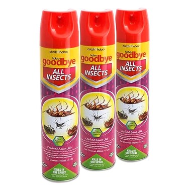 داتش أند هاربو غودباي بخاخ  لجميع الحشرات، 300 ملل، حزمة من 3
