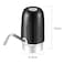 Automatic Rechargeable Water Dispenser Black 13x6.4cm