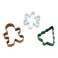 Wilton Christmas Cookie Cutter Set Tree Snowflake Gingerbread