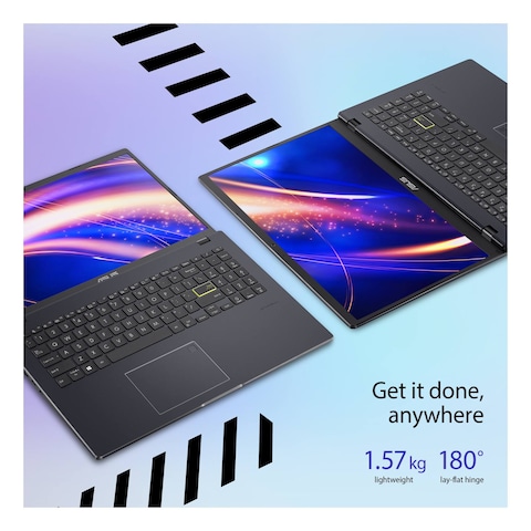 أيسوس E510MA كومبيوتر محمول بشاشة 15.6 بوصة معالج سيليرون N4500 رام 4 جيغابايت 128 جيغابايت إس إس دي بطاقة رسومات إنتل يو أيتش دي -أزرق طاووسي-