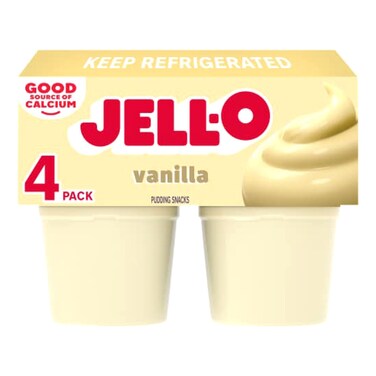 جيل-أو أكواب بودينغ أصلي بالفانيليا وجبات خفيفة جاهزة للأكل 440 غرام